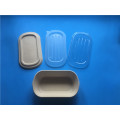 Biodegradable bagasse food container with lid one cell two cells 1000ML 850 ML